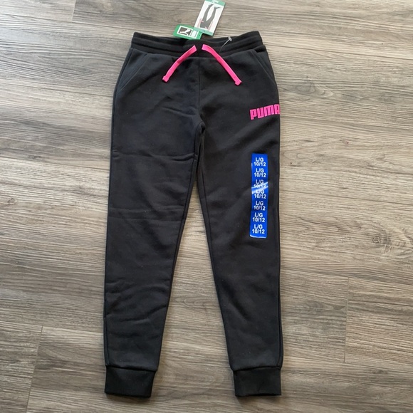 Puma girls joggers / sweat pants L ( 10/12) - Picture 1 of 3